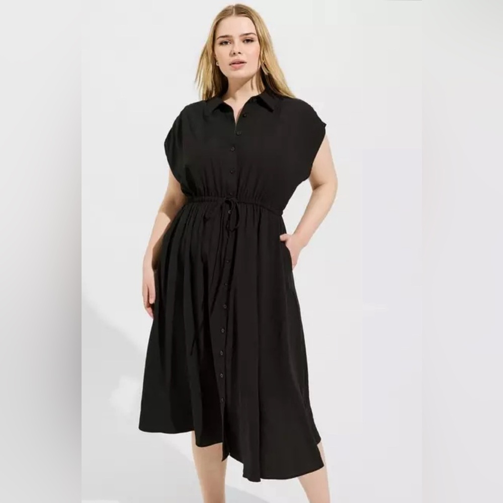 torrid midi vacation shirt dress